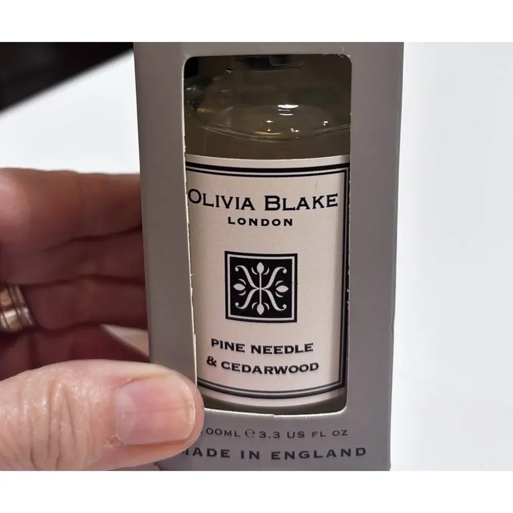 New OLIVIA BLAKE London PINE NEEDLE & CEDARWOOD Diffuser 3.3 ounce